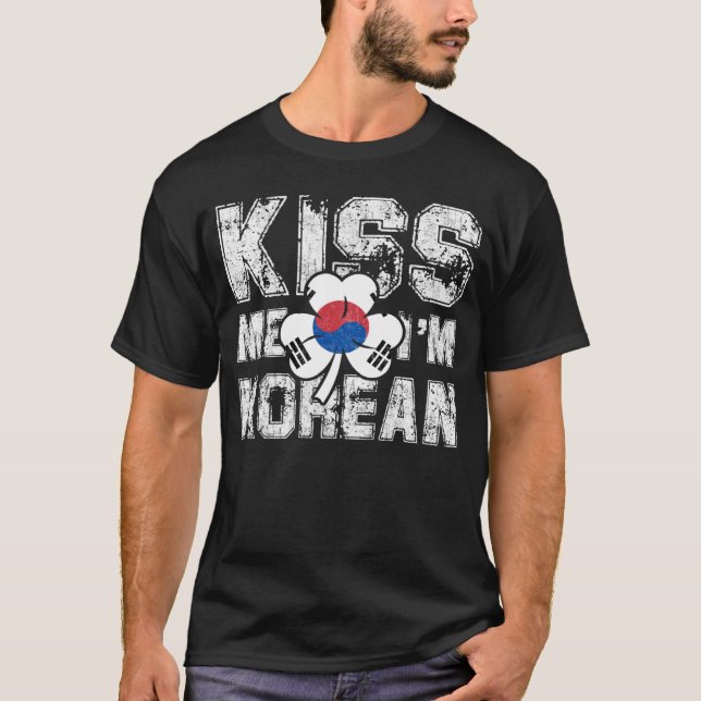 Jag är koreansk Underbar Saint patrick Dag T Shirt (Framsida)