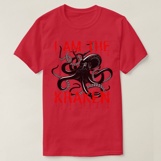 Jag är kraken t shirt (Design framsida)