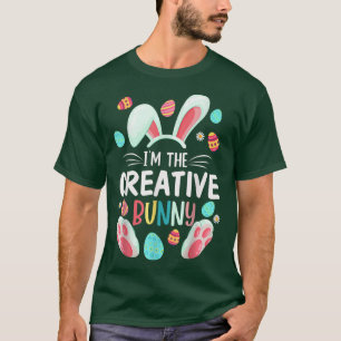 Jag är Kreativet Bunny Matching Family Påsk Part T Shirt