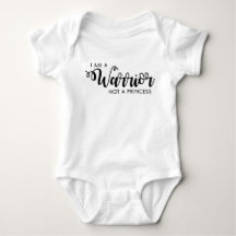 Jag är krigare än Princess Baby Shirt