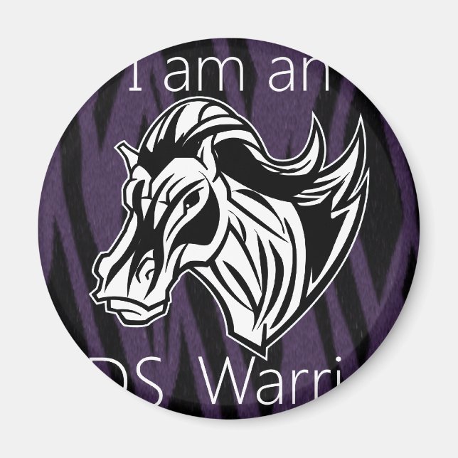 Jag är krigare.png magnet (Framsidan)