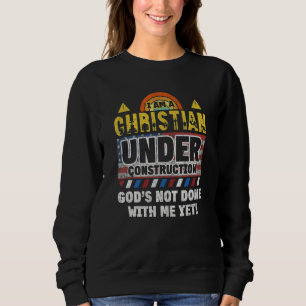 Jag är kristen under konstruktionsgud är inte klar t shirt