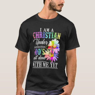 Jag är kristen under Religiösan Bygggudar T Shirt