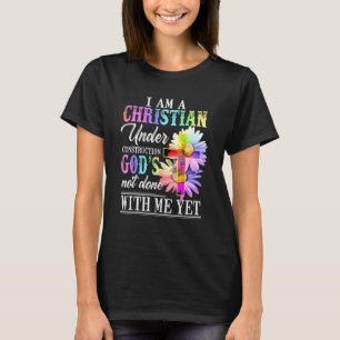 Jag är kristen under Religiösan Bygggudar T Shirt