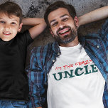 JAG ÄR KRYSSEN UNCLE | Funny Guy's Tröja<br><div class="desc">"Jag är den galna morbror" t-shirt ger underbara gåvor från barnen till deras coola morbror. Ett roligt sätt att meddela att du är gravid. Ge i rolig tröja är ett underbart sätt att göra det stora tillkännagivandet till er bror att ni förväntar er ett baby och att han kommer att...</div>