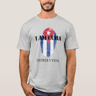 Jag är Kuba Patria Y Vida Homeland and Life Light T Shirt