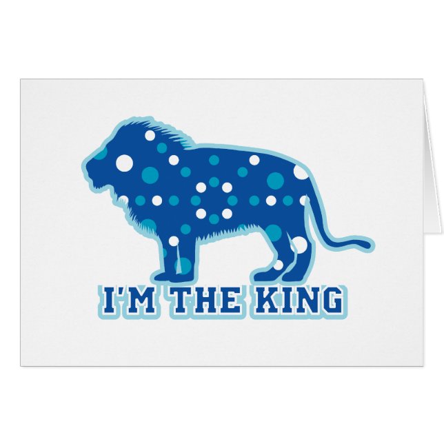 Jag är Kung Hälsningskort (Framsidan Horizontal)