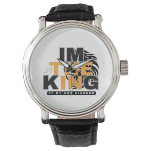 JAG ÄR KUNG I MIN EGEN KONUNGARIKES POSITIVA VIBE ARMBANDSUR