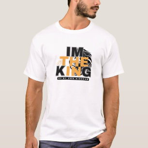 JAG ÄR KUNG I MIN EGEN KONUNGARIKES POSITIVA VIBE T SHIRT
