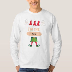 Jag är kung julklappen manar t shirt