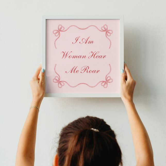 Jag är kvinna här och Roar Poster (Skapare uppladdad)