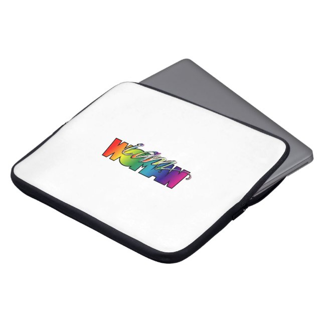 Jag är kvinna laptop fodral (Framsida topp)