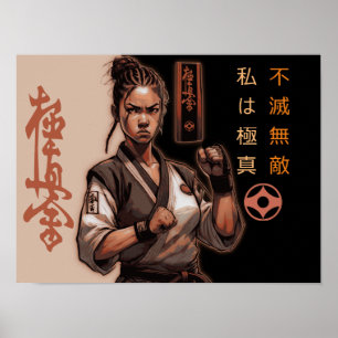 Jag är Kyokushin, oförstörbar, oövervinnlig Poster