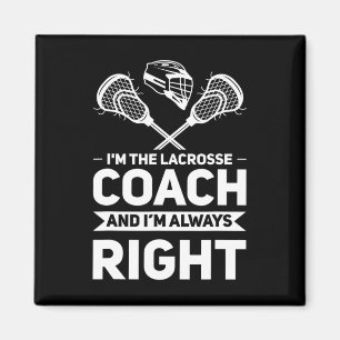 Jag är Lacrosse Coach Lacrosse Coach Magnet