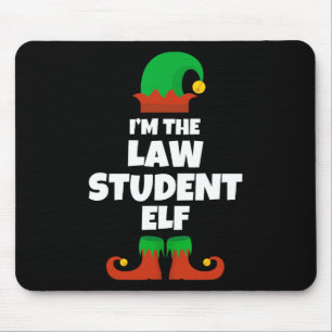 Jag är Lag Student Elf-familjen Pajama-julfesten Musmatta