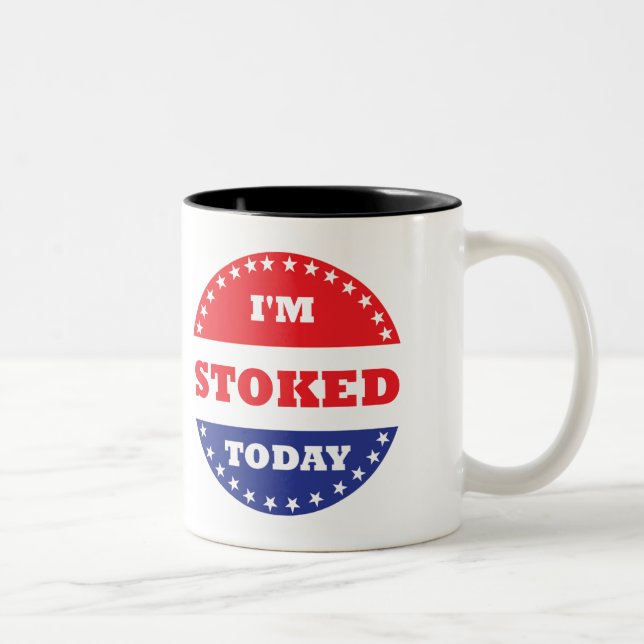 Jag är lagrad idag Två-Tonad mugg (Höger)