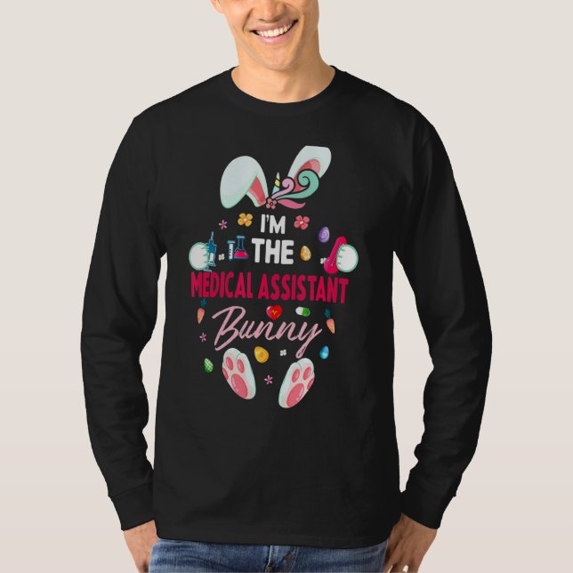 Jag är läkarassistenten Bunny Matching Familj Ea T Shirt (Framsida)