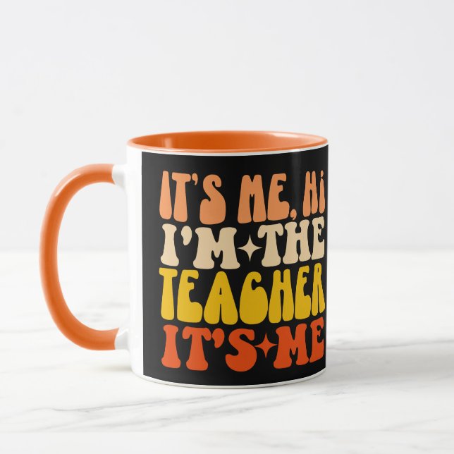Jag är Lärare, det är jag Back to school Mugg (Vänster)
