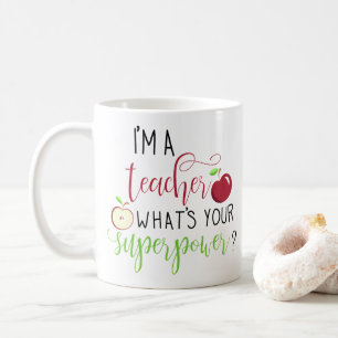 Jag är lärare i era supermakthavare kaffemugg