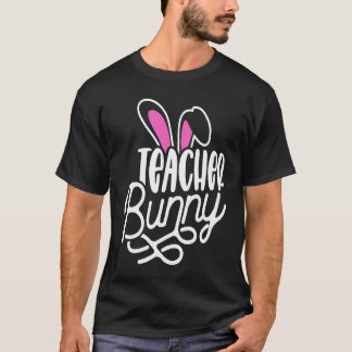 Jag är läraren Kanin påskdag Kanin familjematta T Shirt
