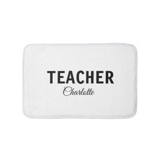 Jag är lärarskola College lägg till ditt namn text Badrumsmatta