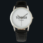 Jag är lärarskola Collegeadd, din namntext simp Armbandsur<br><div class="desc">Enkla mallar för yrket</div>