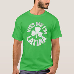 Jag är Latina St patricks day Funny Irish Sha T Shirt