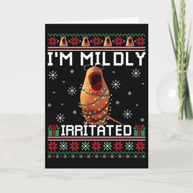 Jag är lätt irriterad Marcus The Worm Christmas Ro Kort (Framsida)