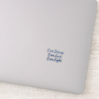 Jag är lätt transparent dekal