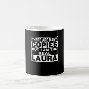 Jag är Laura Funny Personlig Gift Kaffemugg
