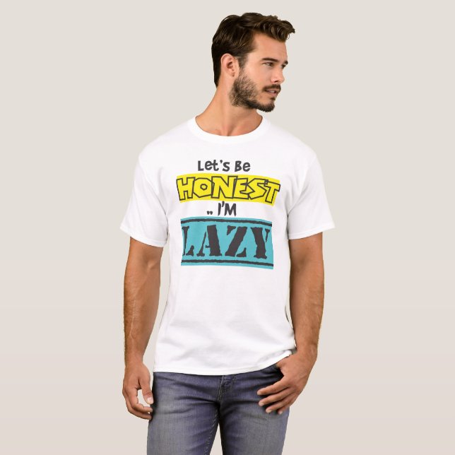 JAG ÄR LAZY Light Shirts T Shirt (Hel framsida)