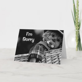 Jag är ledsen att Ledsen Ansikte, ursäkta mig Kort