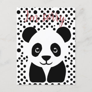 Jag är ledsen för Panda-Anpassningsbarna Vykort