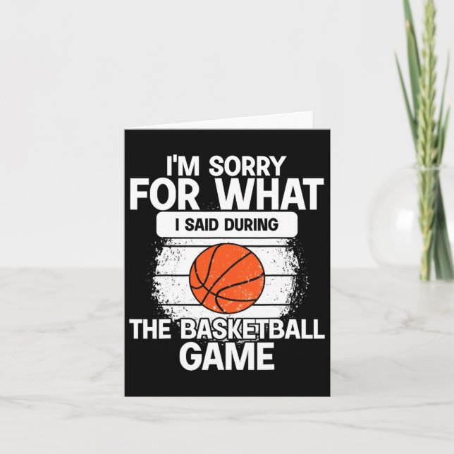 Jag är ledsen för vad jag sa under basketmatchen kort (Framsida)