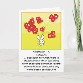 "Jag är ledsen"-hälsningskort Kort