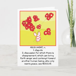 "Jag är ledsen"-hälsningskort Kort