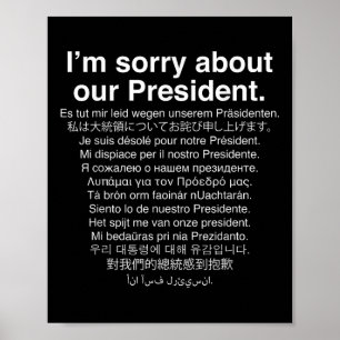 Jag är ledsen över vår ordförande, vår nolla. poster