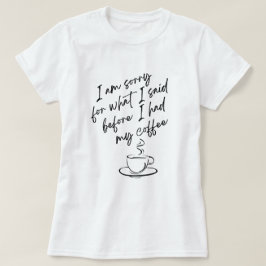 Jag är ledsen t shirt