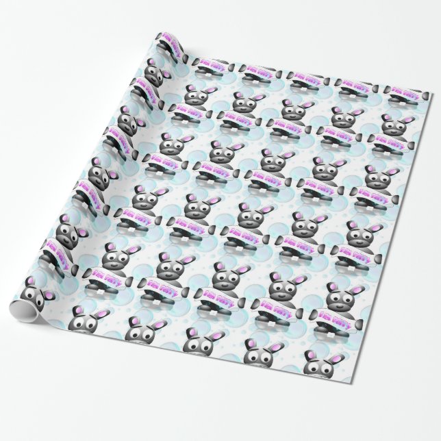 Jag är ledsen tecknad kanin presentförpackning, ur presentpapper (Utrullad)