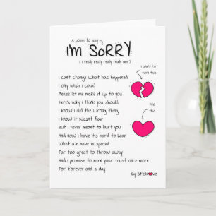 Jag är ledsen/ursäkta mig kort