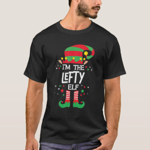 Jag är Lefty Elf-familjen som matchar jul T Shirt