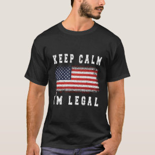 Jag är "Legal New US Citizen American Flagga US Ci T Shirt