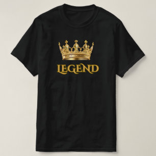 JAG ÄR LEGEND SORTHUNDRIG GRAFISK HERRKLÄDER T SHIRT