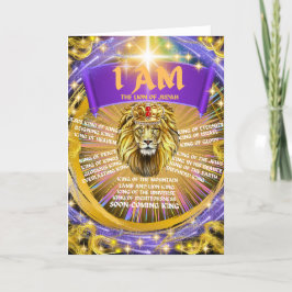 Jag är Lejona på Judah Greeting Card Kort