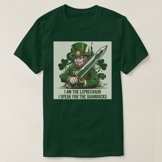 Jag är Leprechaun T Shirt (Design framsida)