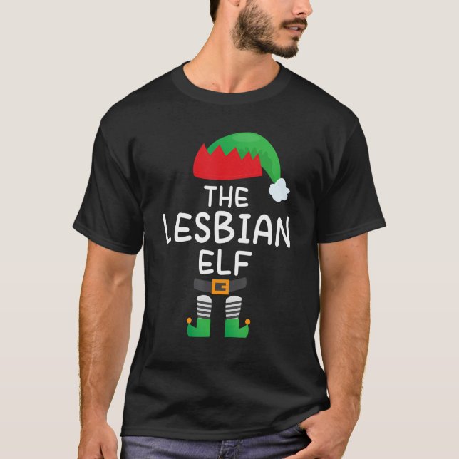 Jag är Lesbisken Elf T Shirt (Framsida)