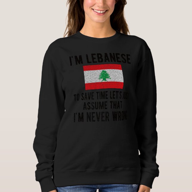 Jag är libanesiska libanesiska Flagga T Shirt (Framsida)