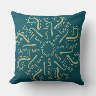 Jag är Light Mandala Kudde