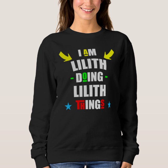 Jag är Lilith Doing Lilith Sak Coola jul T Shirt (Framsida)