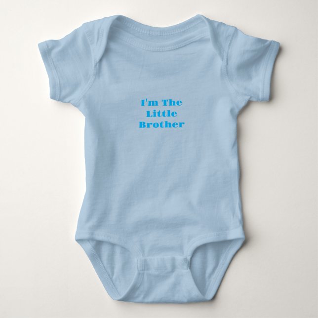 Jag är lilla bror Baby-bodysuit T Shirt (Framsida)